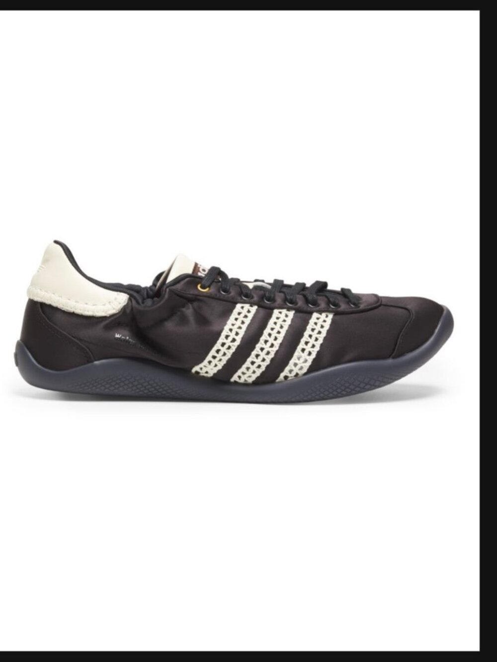 adidas x Wales Bonner Karintha Satin Low-Top Sneakers Black - Size 10 - New